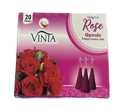 Vinia Premium Incense Cones Rose