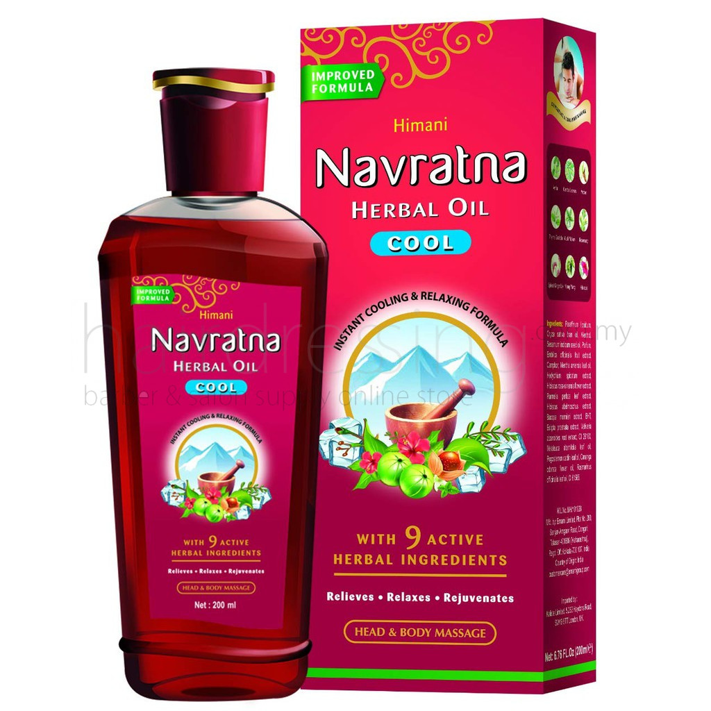 Himami Navarathana Herbal Hair Oil Cool 200Ml