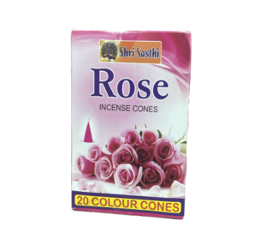 Sri Sasthi Rose Incense Cones