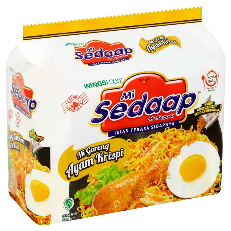 Mi Sedaap Instant Crispy Chicken Fried Noodle (5’s X 88G )