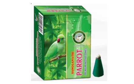 Sangganathi Premium Incense Cones (Parrot) 20Cones