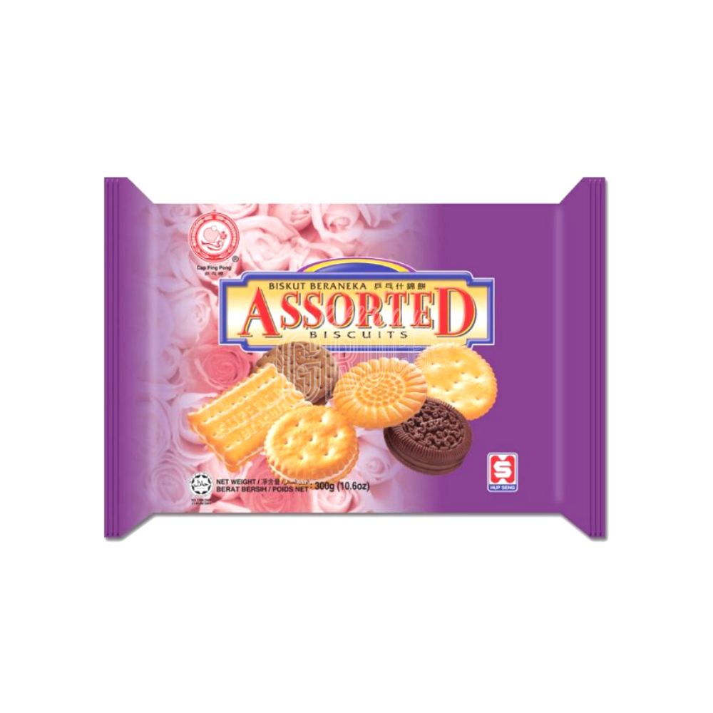 Cap Ping Pong Hup Seng Assorted Biscuits 300G