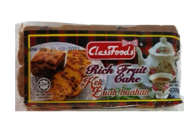 Classfoods Rich Fruits Cake 400G