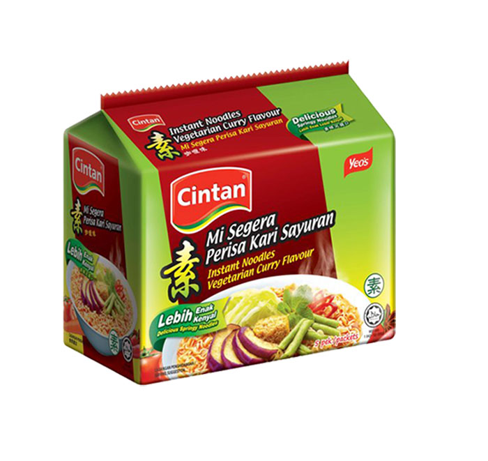 Cintaninstatnt Noodles Vegetarian Curryflavour (72G X 5)