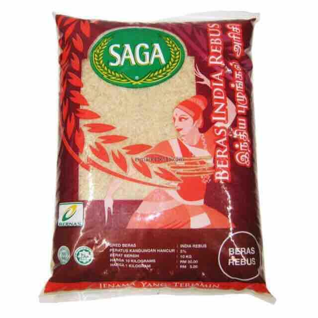 Saga Parboilded Rice 10Kg