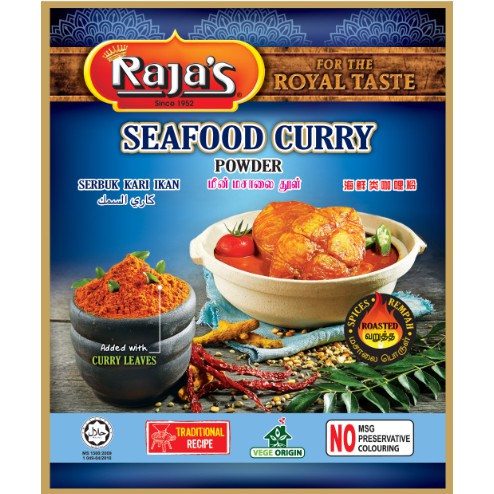 Raja’s Seafood Curry Powder 250G