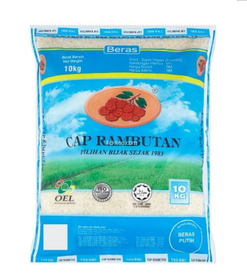 Cap Rambutan Imported Rice 10Kg